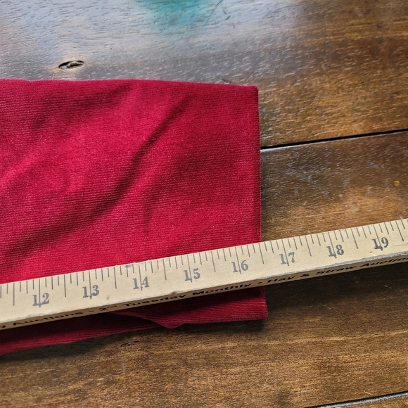 Talbots Corduroy Cotton Stretch 2-Button Blazer size 16W Red Gold Hardware - Picture 10 of 11